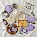 Timeless Elegance Hamper - fine teas, shortbread, photo frame and lavender gift for seniors 65-79