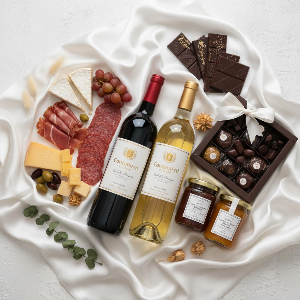 Refined Taste Hamper - premium wine, charcuterie and chocolates gift